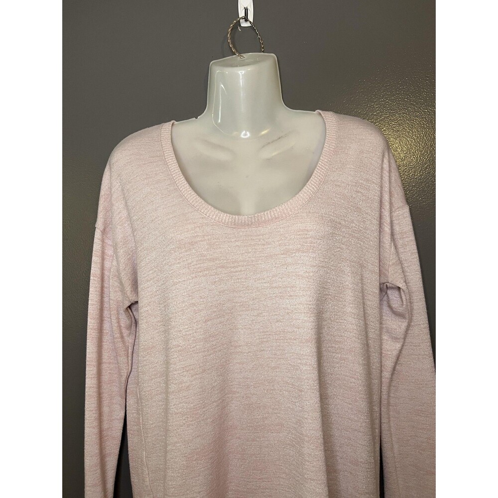 GAP Sweater Womens Small Pink Scoop Neck Lightweight Knit Pullover Stretch